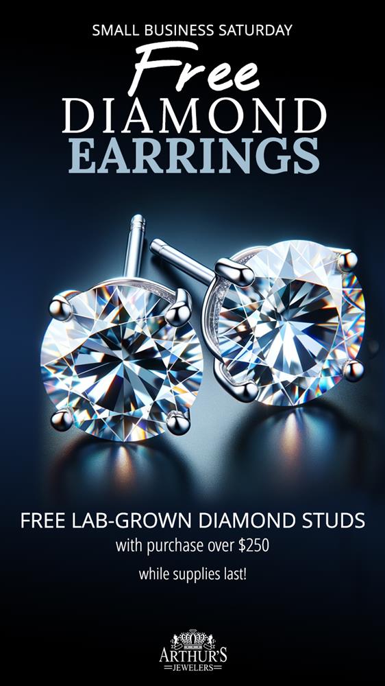 Arthur's Jewelers Free Diamond Stud Earrings