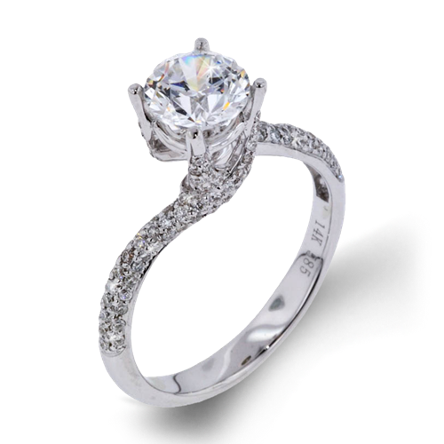 Arthurs Collection Twist White Gold Diamond Engagement Ring. Diamond ...