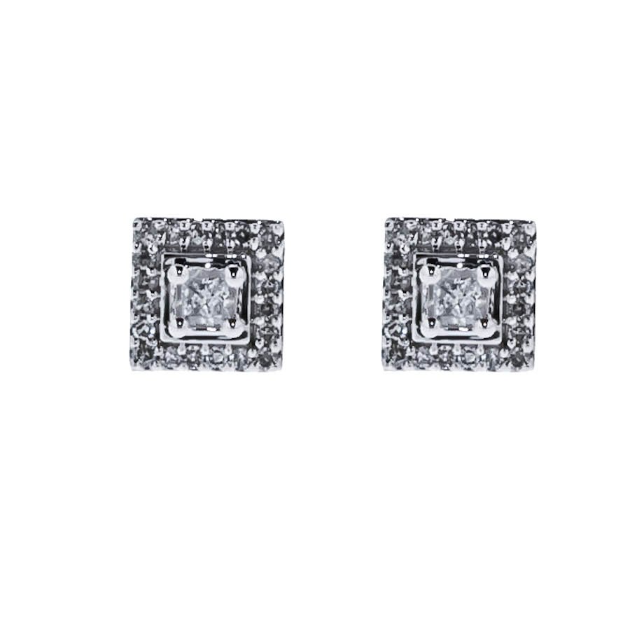 Arthur's Collection White Gold DIAMOND Earrings. Diamond Engagement ...