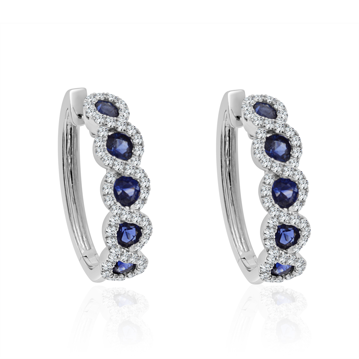 Arthurs Collection 18K - White Gold Gemstone Earrings. Arthur's Jewelers