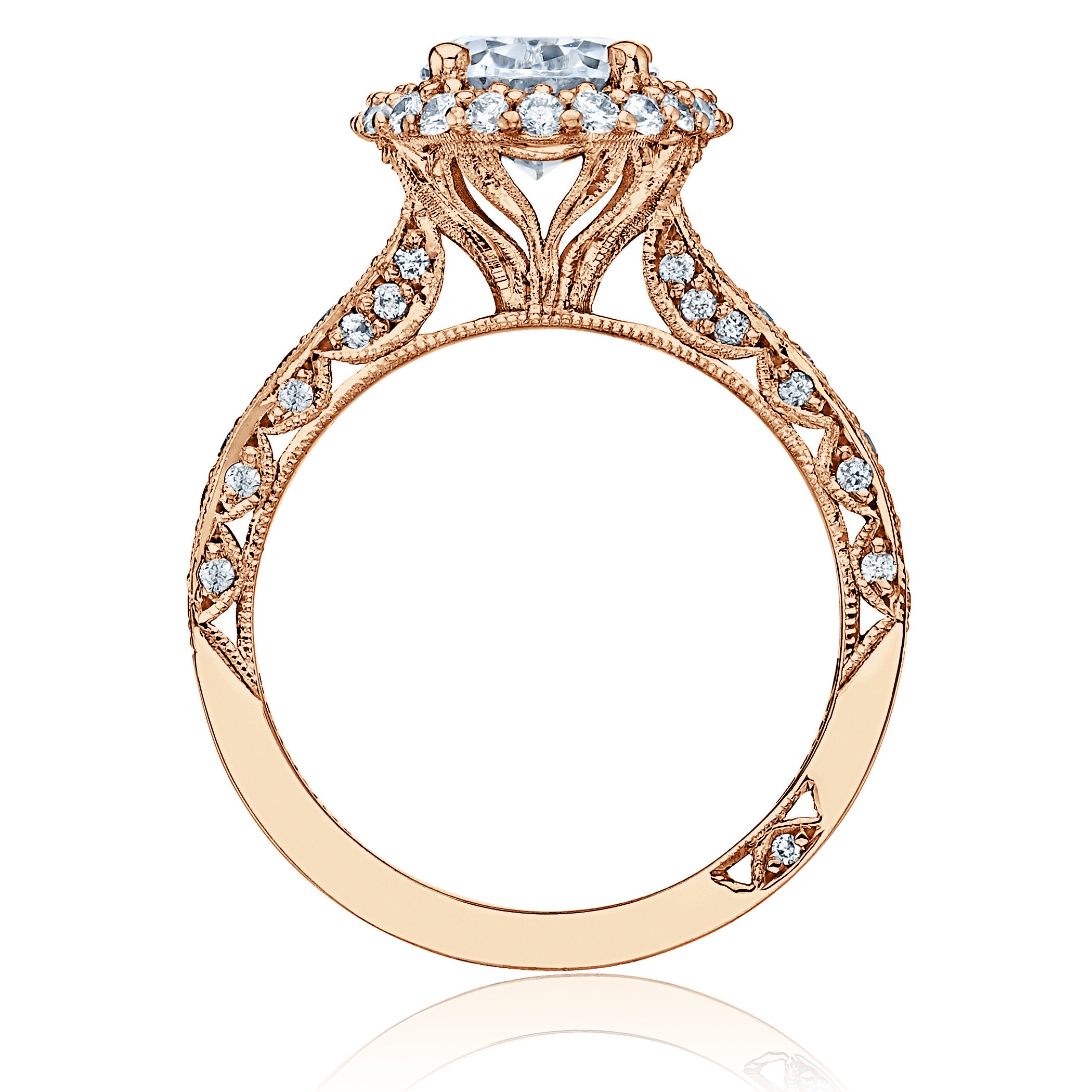 Tacori Double Halo 18K - White Gold Diamond Engagement Ring. Arthur's ...