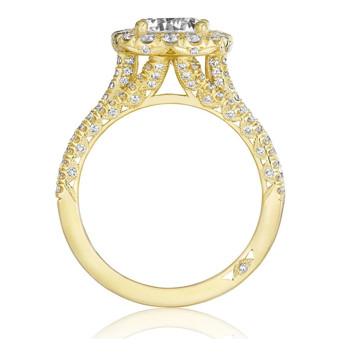 Tacori Halo Yellow Gold Diamond Engagement Ring. Diamond Engagement ...